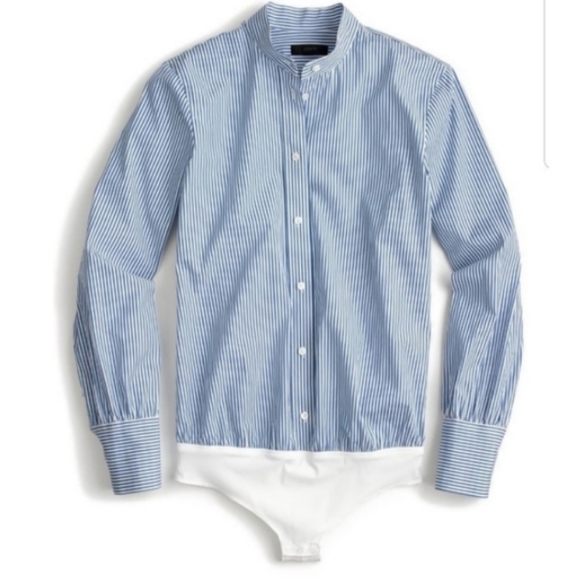 J.crew Bodysuit Dress shirt - Picture 1 of 6